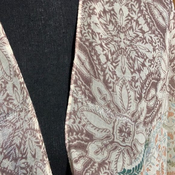 Cardigan kimono duster floral ‘do everything in love’ romantic One Size Anthro - Picture 3 of 6